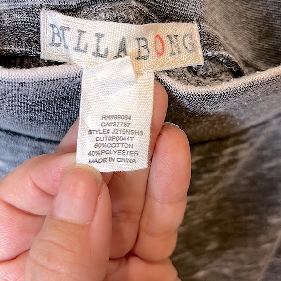 Billabong Gray Velour Logo Lounge Shorts, Women’s Size Medium. - Picture 5 of 5